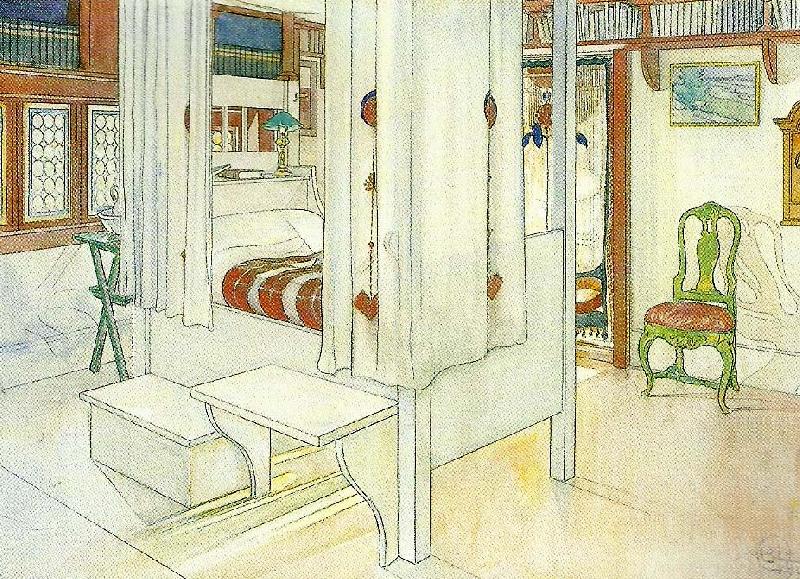 Carl Larsson mitt sovrum oil painting image